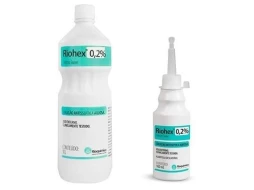 Imagem CLOREXIDINA AQUOSA 0,2% RIOHEX 1LT e 100ML - RIOQUIMICA