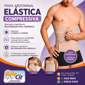 Produto Ortopédico- FAIXA ELÁSTICA DE VELCRO