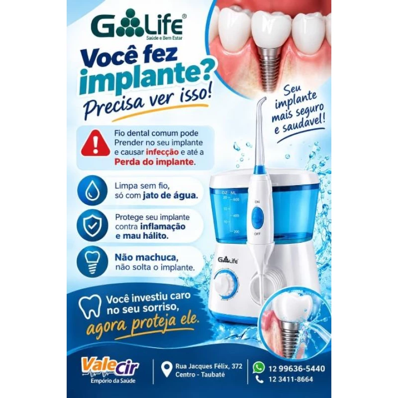 IRRIGADOR ORAL CORRENTE ELÉTRICA